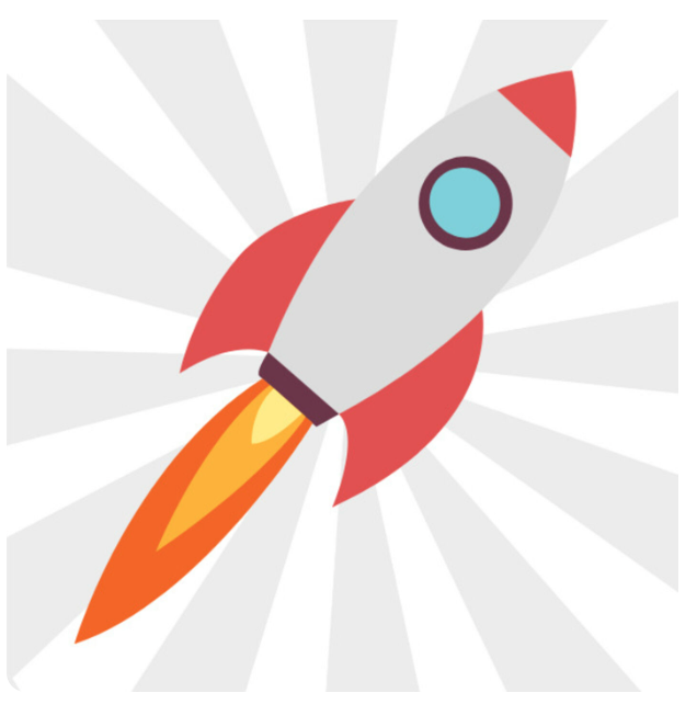rocket icon for a revolution in education podcast
