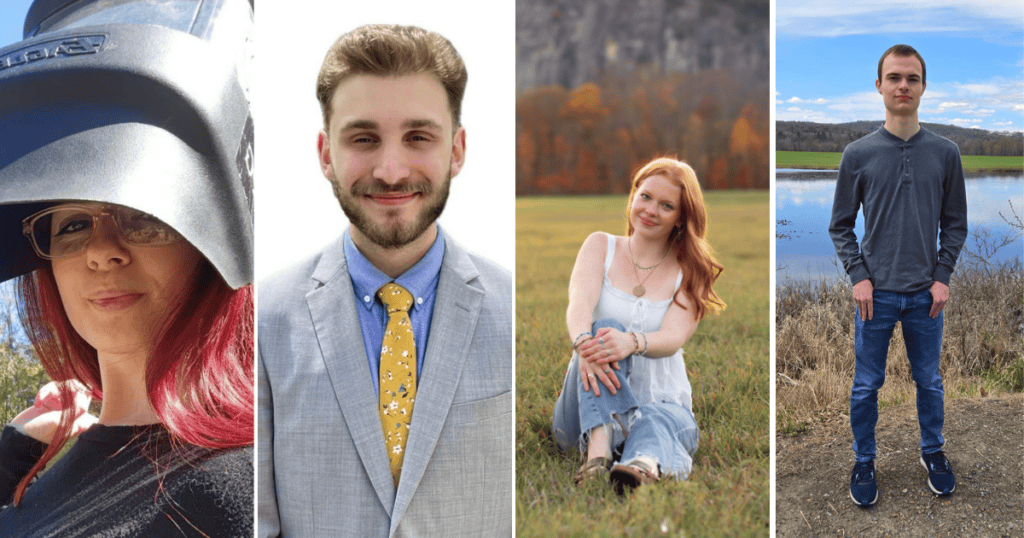 Four photos of McGarr Award winners spliced together.